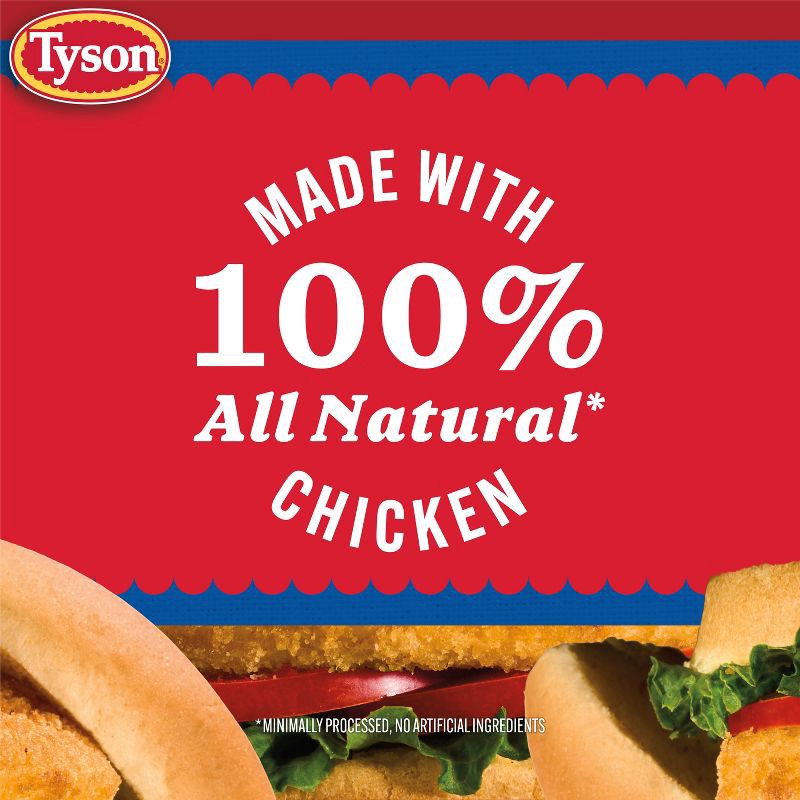 slide 6 of 7, Tyson All Natural Chicken Breast Patties - Frozen - 23oz, 23 oz
