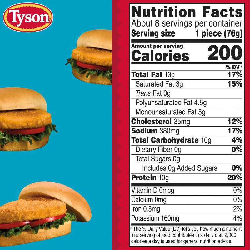 slide 8 of 14, Tyson All Natural Chicken Breast Patties - Frozen - 23oz, 23 oz