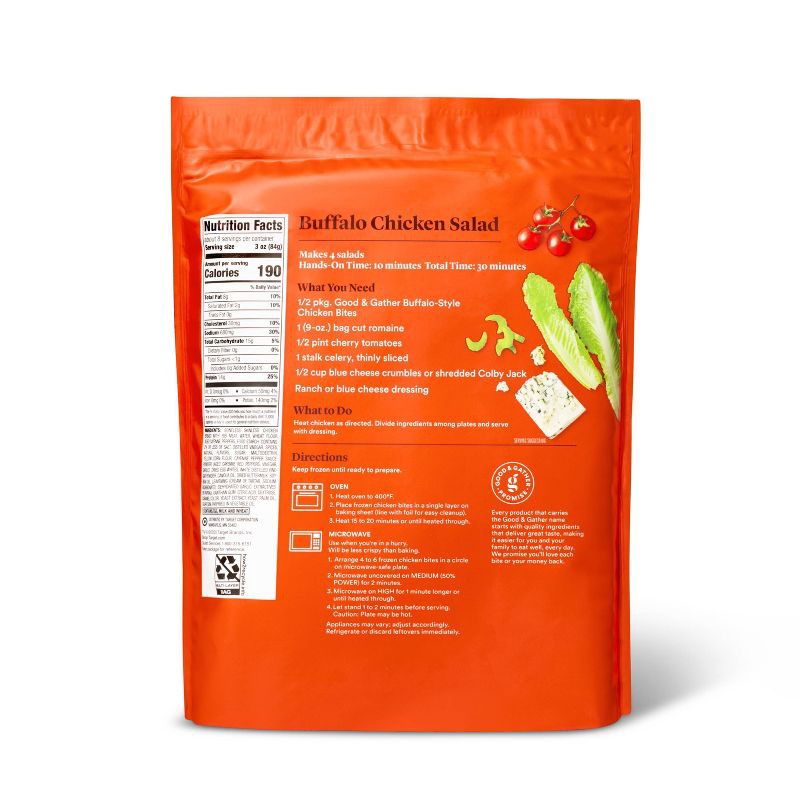 slide 2 of 3, Buffalo-Style Chicken Bites - Frozen - 25.5oz - Good & Gather™, 25.5 oz