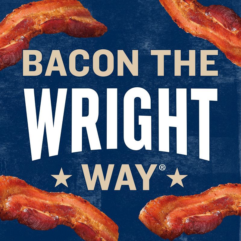 slide 2 of 9, Wright Brand Naturally Smoked Hickory Bacon - 24oz, 24 oz