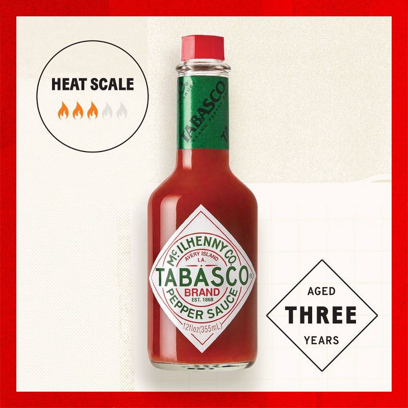 slide 2 of 8, TABASCO Pepper Sauce - 12oz, 12 oz