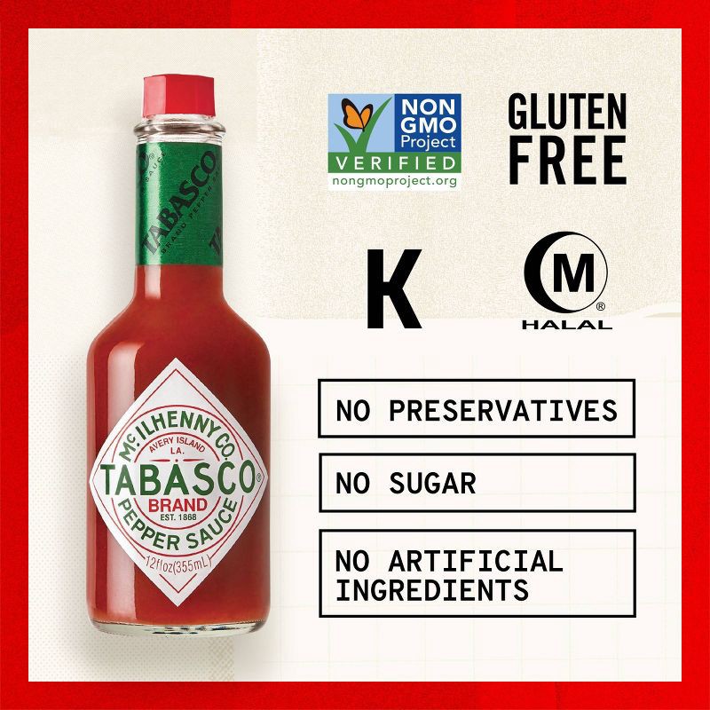 slide 5 of 8, TABASCO Pepper Sauce - 12oz, 12 oz