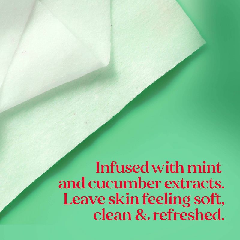 slide 4 of 9, Burt's Bees Facial Cleansing Towelettes Refreshing Cucumber Mint - 30ct, 30 ct