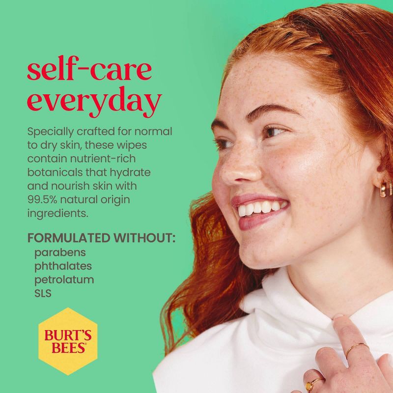 slide 7 of 9, Burt's Bees Facial Cleansing Towelettes Refreshing Cucumber Mint - 30ct, 30 ct