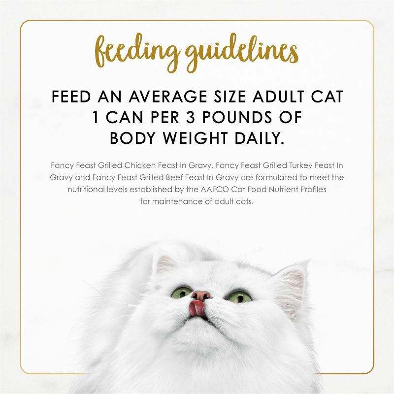 slide 11 of 12, Purina Fancy Feast Grilled Variety Pack with Chicken, Turkey & Beef Flavor Wet Cat Food Cans - 3oz/24ct, 24 ct; 3 oz