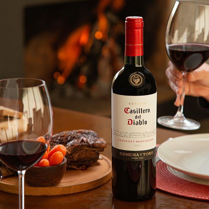 slide 4 of 7, Casillero Del Diablo Cabernet Sauvignon Red Wine - 750ml Bottle, 750 ml
