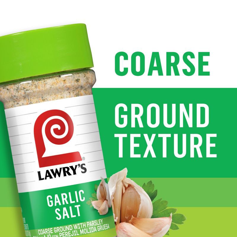 slide 4 of 26, Lawry's Classic Coarse Ground Garlic Salt - 11oz, 11 oz