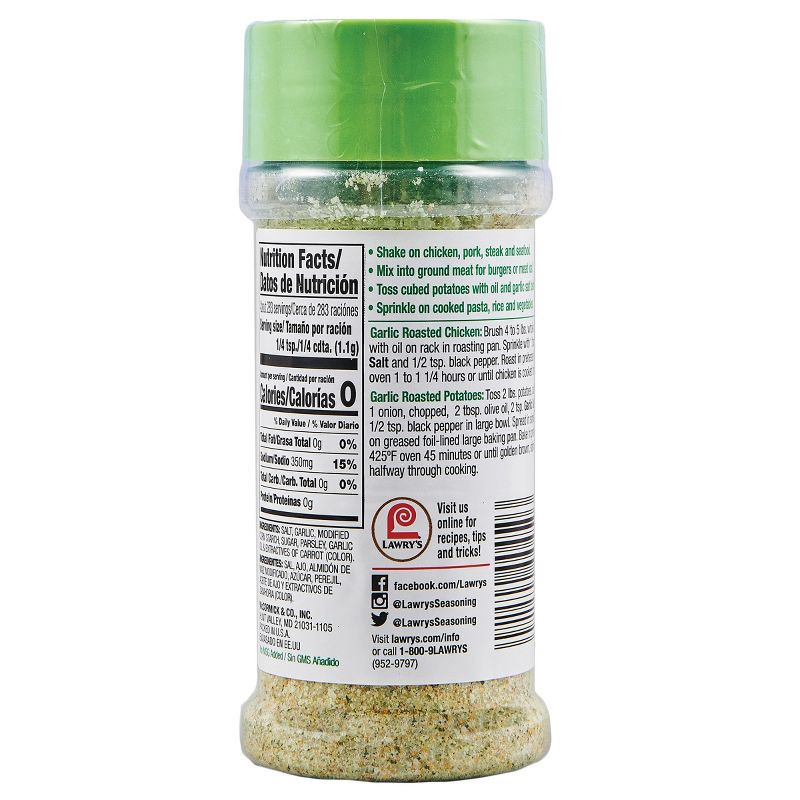 slide 22 of 24, Lawry's Classic Coarse Ground Garlic Salt - 11oz, 11 oz