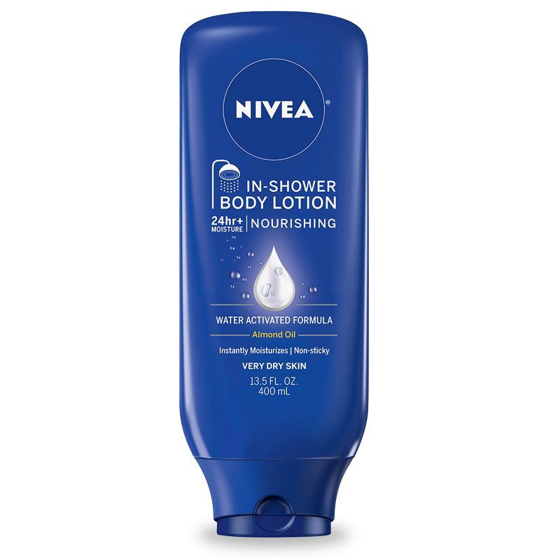 slide 1 of 10, NIVEA Nourishing In Shower Body Lotion for Dry Skin Fresh - 13.5 fl oz, 13.5 fl oz