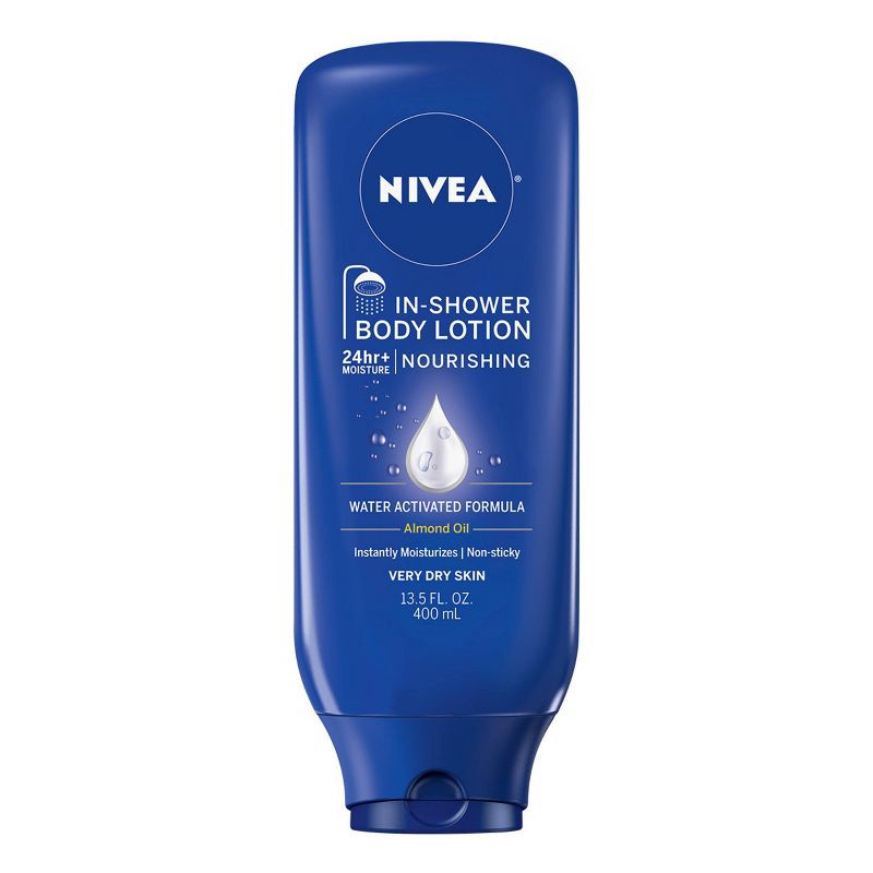 slide 1 of 10, NIVEA Nourishing In Shower Body Lotion for Dry Skin Fresh - 13.5 fl oz, 13.5 fl oz
