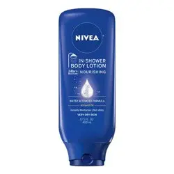 NIVEA Nourishing In Shower Body Lotion for Dry Skin Fresh - 13.5 fl oz