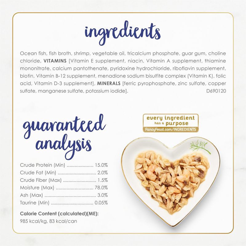 slide 6 of 9, Purina Fancy Feast Flaked Gourmet Wet Cat Food Fish & Shrimp Feast - 3oz, 3 oz