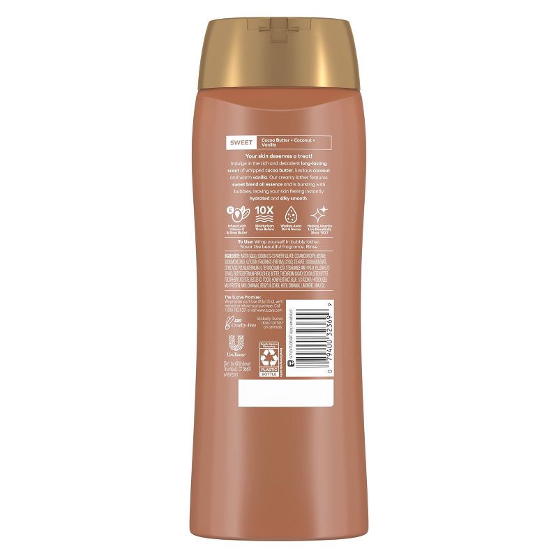 slide 5 of 6, Suave Essentials Cocoa Butter & Shea Creamy Body Wash Soap for All Skin Types - 18 fl oz, 18 fl oz