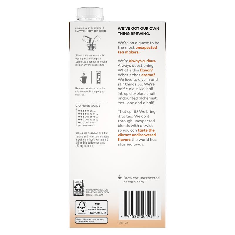 slide 2 of 11, Tazo Chai Pumpkin Spice Latte Tea Concentrate - 32 fl oz, 32 fl oz