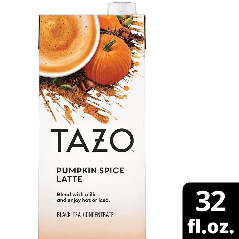 slide 1 of 11, Tazo Chai Pumpkin Spice Latte Tea Concentrate - 32 fl oz, 32 fl oz