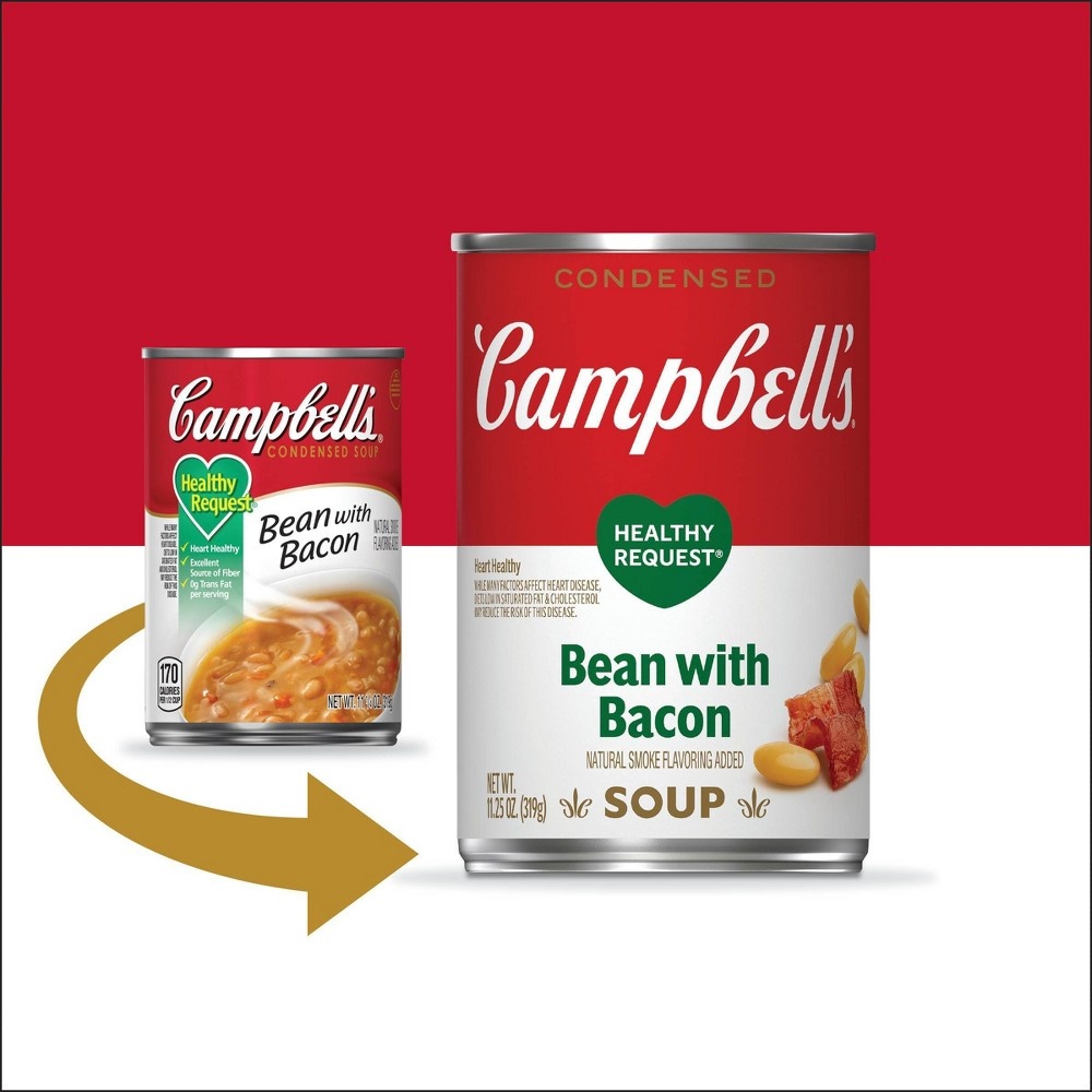 slide 7 of 7, Campbell's Condensed Healthy Request Bean with Bacon Soup, 11.5 oz