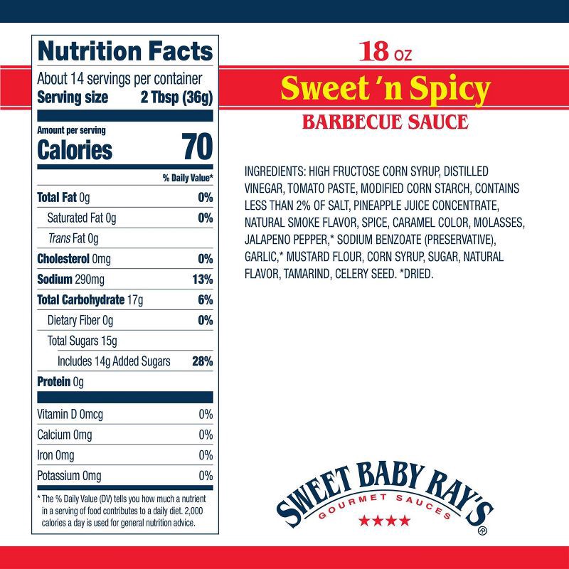 slide 2 of 9, Sweet Baby Ray's Sweet 'n Spicy Barbecue Sauce - 18oz, 18 oz