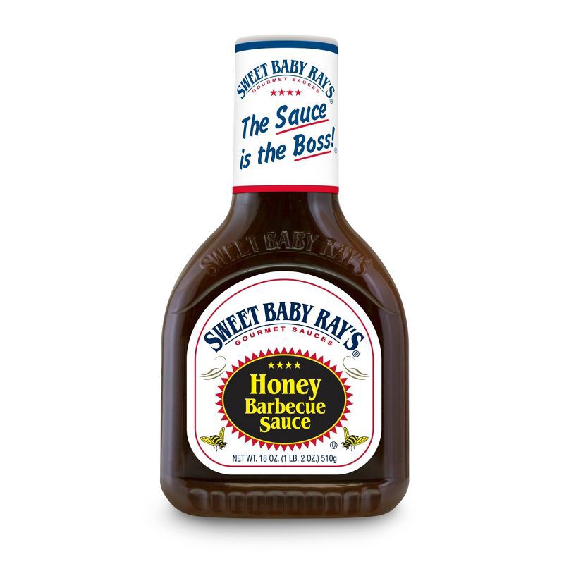 slide 1 of 3, Sweet Baby Ray's Honey Barbecue Sauce - 18oz, 18 oz