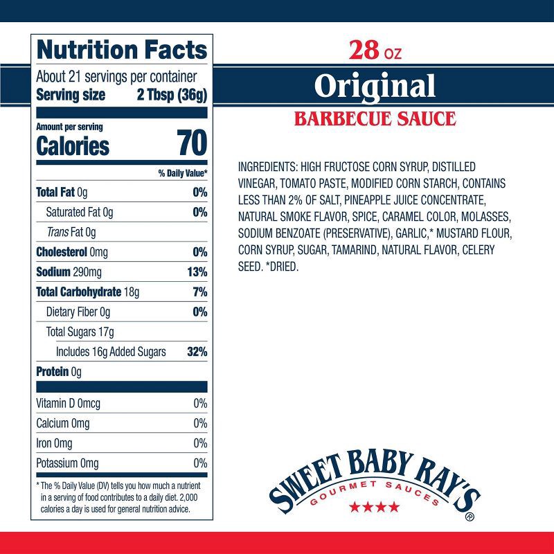 slide 2 of 9, Sweet Baby Ray's Barbecue Sauce - 28oz, 28 oz