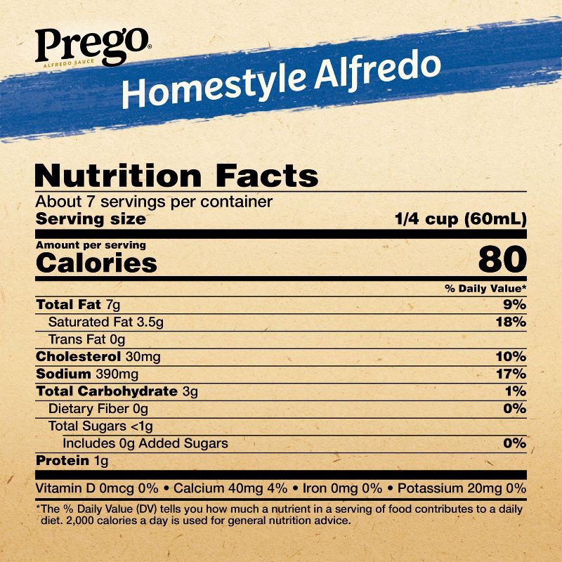 slide 5 of 10, Prego Pasta Sauce Homestyle Alfredo Sauce - 14.5oz, 14.5 oz