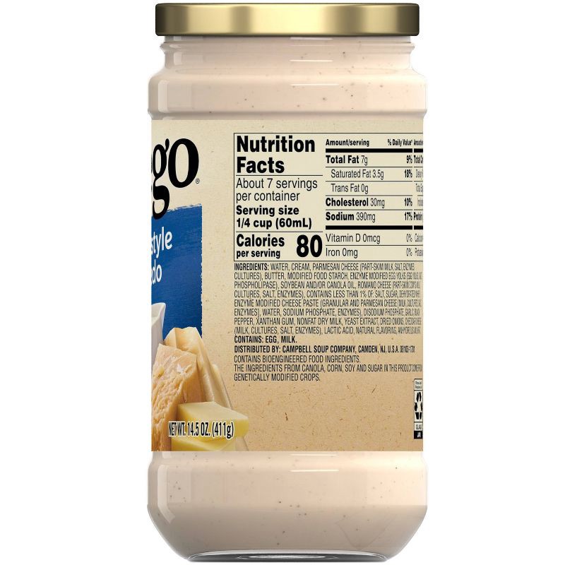 slide 8 of 10, Prego Pasta Sauce Homestyle Alfredo Sauce - 14.5oz, 14.5 oz