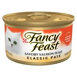Purina Fancy Feast Grain Free Classic Paté Fish, Seafood and Salmon Flavor Wet Cat Food - 3oz