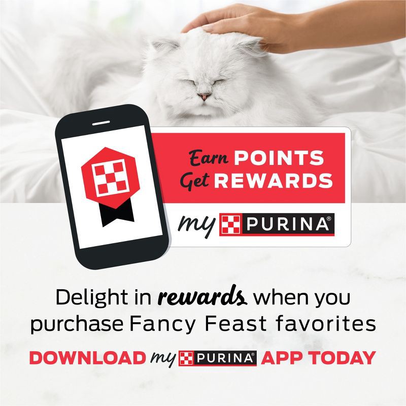 slide 9 of 9, Purina Fancy Feast Classic Paté Gourmet Wet Cat Food Salmon, Fish & Shrimp Feast - 3oz, 3 oz
