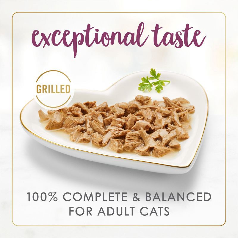 slide 3 of 9, Purina Fancy Feast Grilled Chicken Flavor Feast in Gravy Wet Cat Food Cans - 3oz/12ct Pack, 12 ct; 3 oz