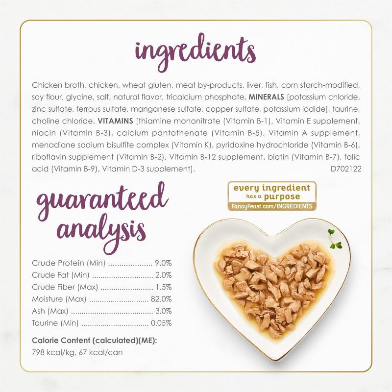 slide 6 of 9, Purina Fancy Feast Gravy Lovers Gourmet Wet Cat Food Chicken Feast In Grilled Chicken Flavor Gravy - 3oz, 3 oz