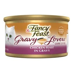 Purina Fancy Feast Gravy Lovers Gourmet Wet Cat Food Chicken Feast In Grilled Chicken Flavor Gravy - 3oz