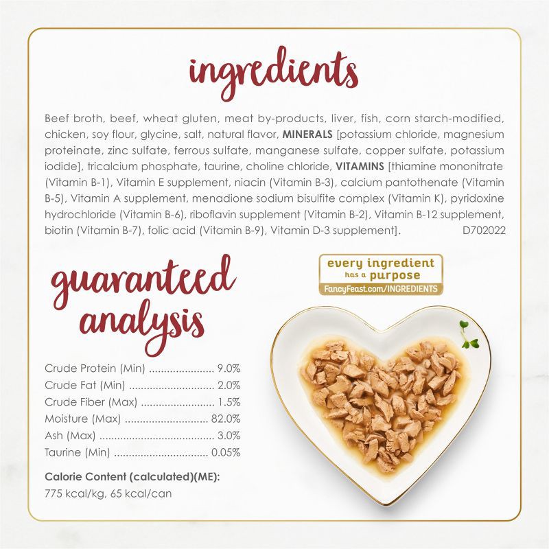 slide 6 of 9, Purina Fancy Feast Gravy Lovers Gourmet Wet Cat Food Beef Feast In Roasted Beef Flavor Gravy - 3oz, 3 oz