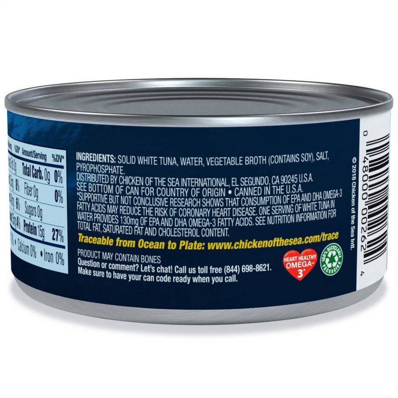 slide 4 of 5, Chicken of the Sea Solid White Albacore Tuna in Water - 12oz, 12 oz