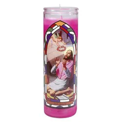 Jar Candle San Alejo Pink - Continental Candle: Unscented, Paraffin Wax, Glass Container, 100hr Burn Time