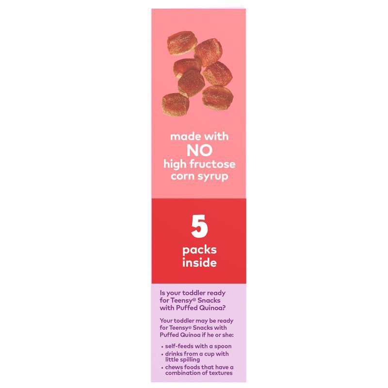 slide 6 of 11, Plum Organics Teensy Snacks Soft Fruit Snacks - Peach - 0.35oz/5ct, 0.35 oz, 5 ct