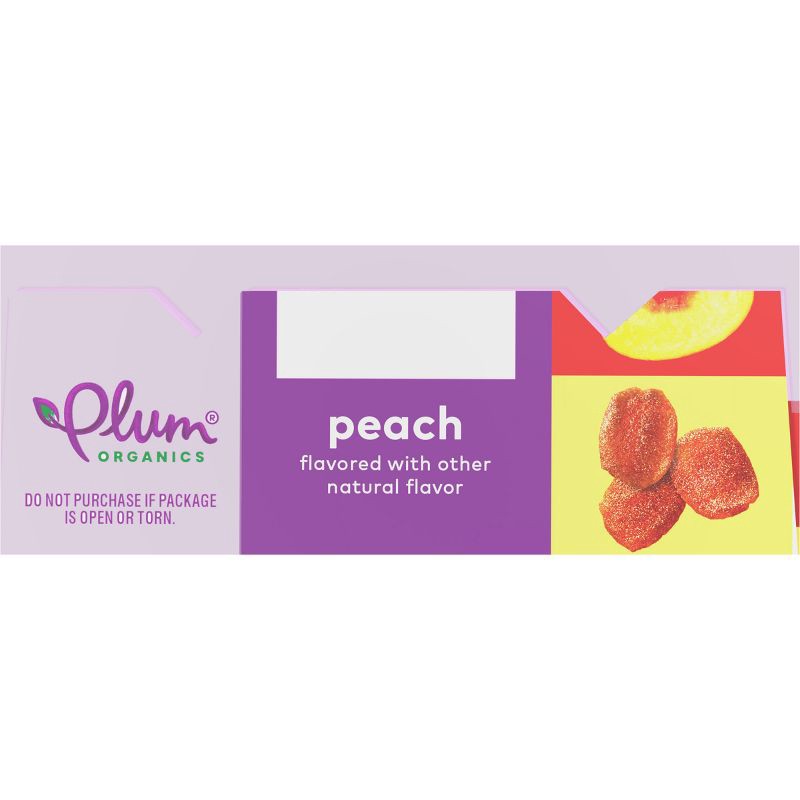 slide 10 of 11, Plum Organics Teensy Snacks Soft Fruit Snacks - Peach - 0.35oz/5ct, 0.35 oz, 5 ct