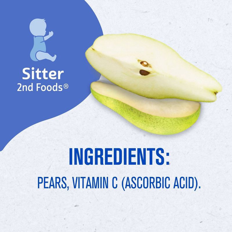 slide 10 of 10, Gerber Non-GMO Baby Food Stage 2 Pear Puree Tub - 2ct/4oz Each, 2 ct; 4 oz