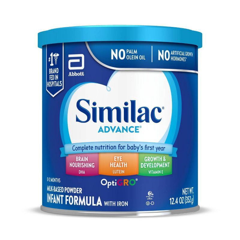 slide 1 of 9, Similac Advance Powder Infant Formula - 12.4oz, 12.4 oz