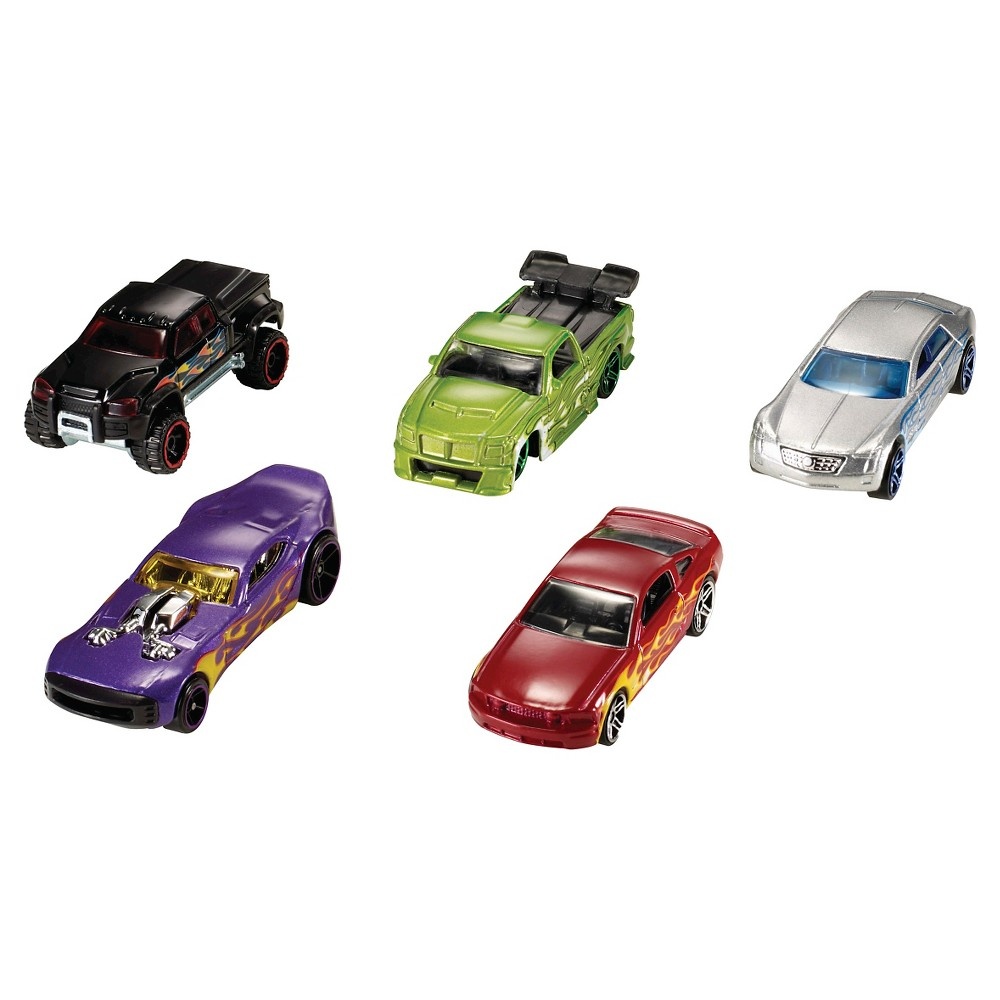slide 2 of 9, Hot Wheels Diecast Cars - 5pk (Colors May Vary), 5 ct