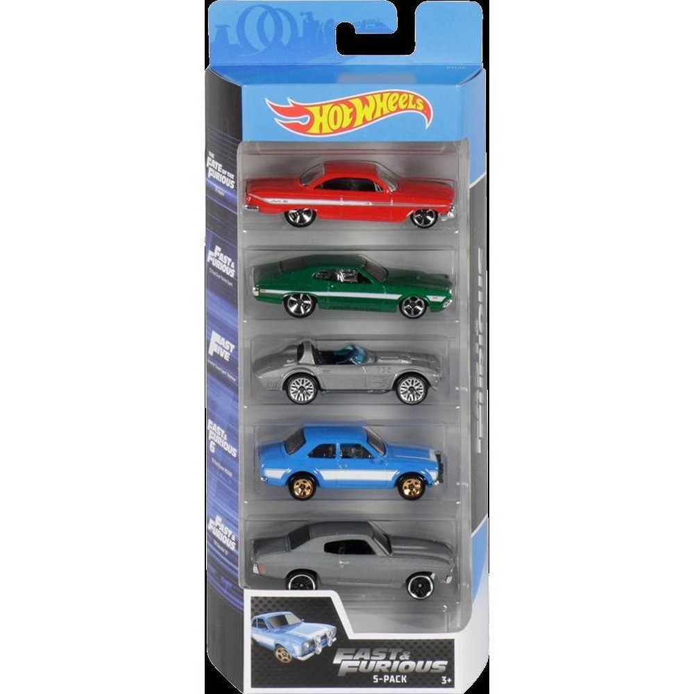 slide 3 of 4, Hot Wheels Diecast Cars - 5pk (Colors May Vary), 5 ct