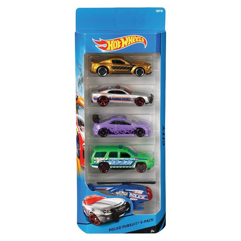 slide 7 of 9, Hot Wheels Diecast Cars - 5pk (Colors May Vary), 5 ct