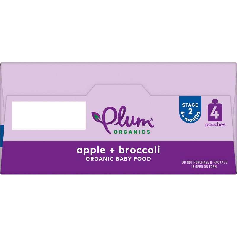 slide 8 of 11, Plum Organics Baby Food Stage 2 - Apple Broccoli - 4oz, 4 oz