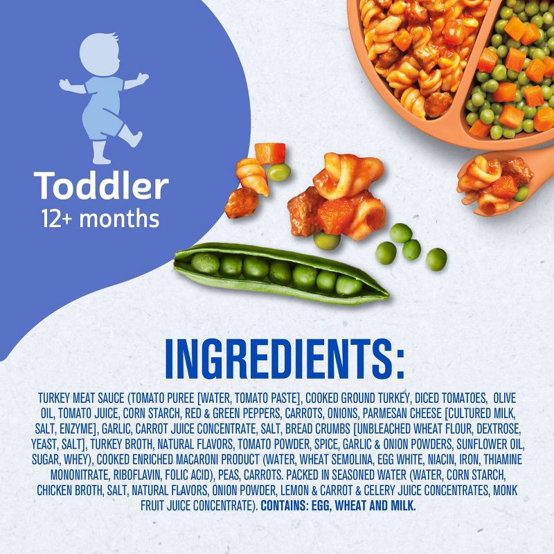 slide 8 of 8, Gerber Baby Food Spiral Pasta in Turkey Meat Sauce with Green and Yellow Beans Toddler Meals- 6.67oz, 6.67 oz