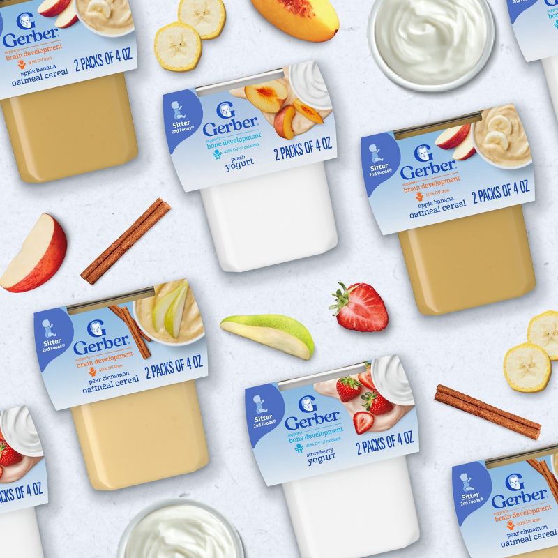 slide 7 of 9, Gerber Pear Cinnamon Baby Oatmeal Cereal Tub – 4oz/2ct​, 2 ct; 4 oz