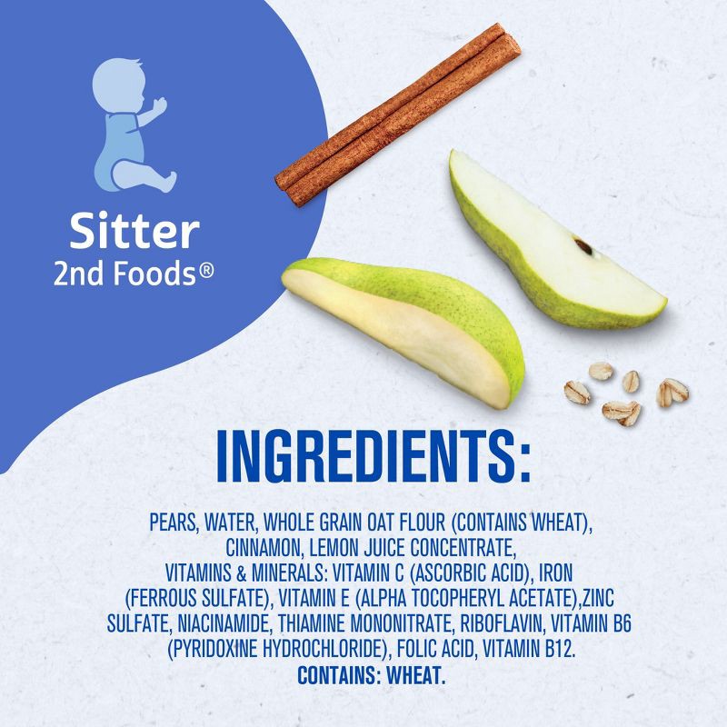 slide 9 of 9, Gerber Pear Cinnamon Baby Oatmeal Cereal Tub – 4oz/2ct​, 2 ct; 4 oz