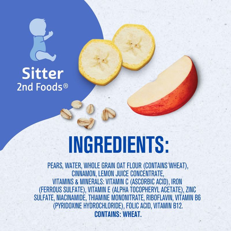 slide 9 of 9, Gerber Baby Food Stage 2 Apple Banana with Oatmeal Cereal Puree Tub - 2ct/8oz, 2 ct; 8 oz