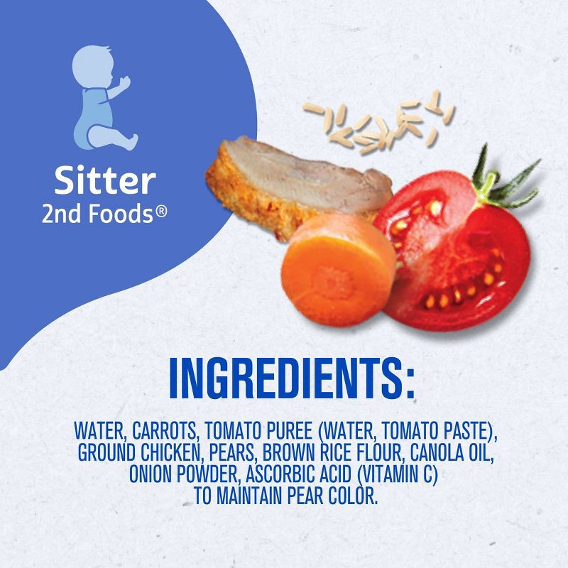slide 8 of 10, Gerber Baby Food Stage 2 Chicken & Rice Puree Tub - 2ct/4oz, 2 ct; 4 oz