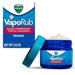 Vicks VapoRub Cough Suppressant Topical Chest Rub & Analgesic Ointment - 3.53oz