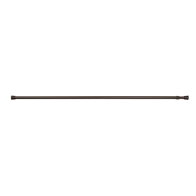 slide 3 of 3, 28"-48" Round Spring Tension Curtain Rod Bronze - Room Essentials™, 1 ct