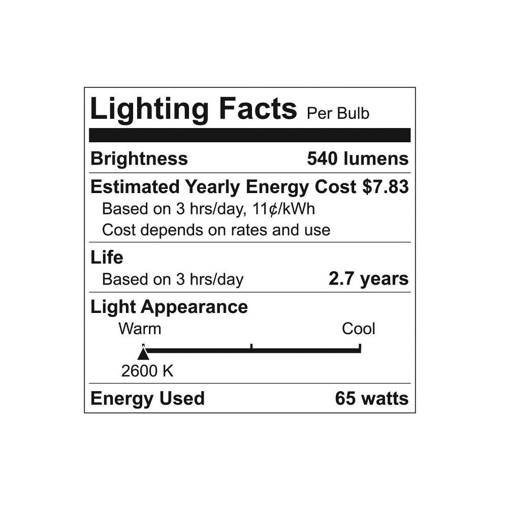 slide 2 of 3, GE Household Lighting GE 65w 3pk R30 Long Life Incandescent Light Bulb White, 3 ct