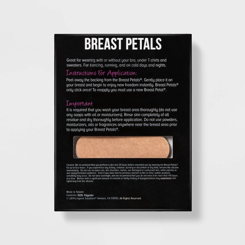 slide 3 of 3, Fashion Forms Women's 3pk Breast Petals - Beige One Size Fits Most, 3 ct